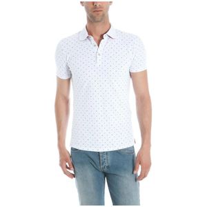 Armani Jeans, Heren, Tops, Wit, Maat: L Katoen,