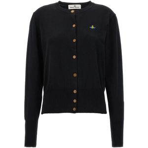 Vivienne Westwood, Dames, Truien, Zwart, Maat: S Wol,