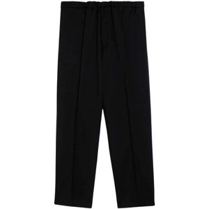 Jil Sander, Heren, Broeken, Zwart, Maat: M Katoen,