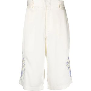 Bluemarble, Heren, Korte broeken, Wit, Maat: L Satijn,