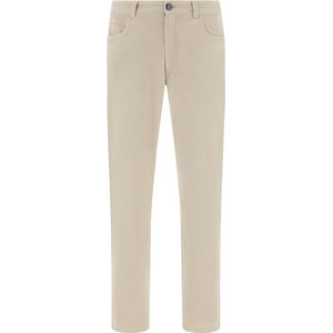 Boggi Milano, Heren, Broeken, Beige, Maat: W30 Corduroy,