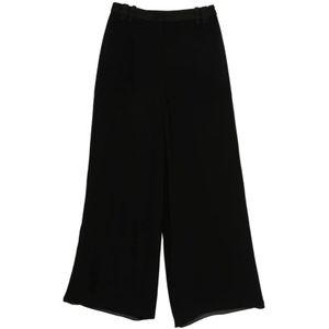 Marella, Dames, Broeken, Zwart, Maat: S Wol,