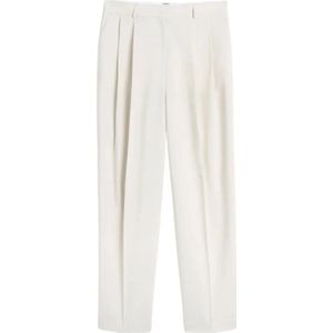 TotêMe, Dames, Broeken, Wit, Maat: M Leer,