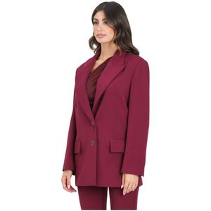 Simona Corsellini, Dames, Jassen, Rood, Maat: XS Denim,