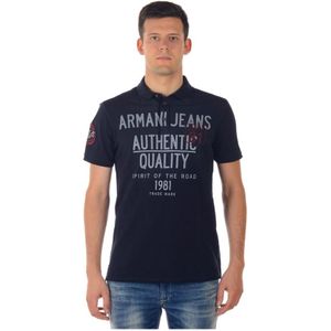 Armani Jeans, Heren, Tops, Blauw, Maat: M