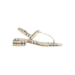 Burberry Vintage Check Sandalen , Beige , Dames , Maat: 35 EU