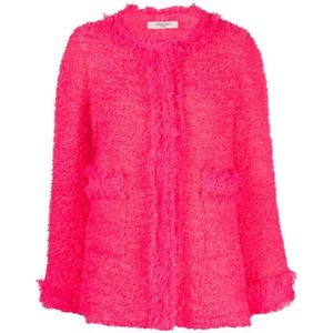 Charlott, Dames, Truien, Roze, Maat: S Tweed,