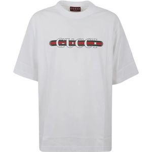 Gucci, Heren, Tops, Wit, Maat: 2XL Katoen,