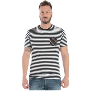 Daniele Alessandrini, Heren, Tops, Blauw, Maat: L Katoen,