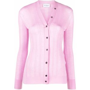 Ferragamo, Dames, Truien, Roze, Maat: L