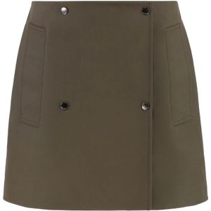 Burberry, Dames, Rokken, Groen, Maat: 2XS Katoen,