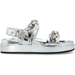 Tory Burch, Dames, Schoenen, Grijs, Maat: 38 EU