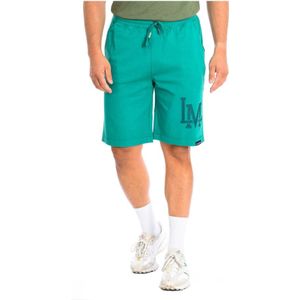 La Martina - Sportshort - Groen - Katoen - Normale Pasvorm