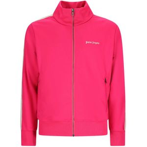 Palm Angels, Heren, Sweatshirts & Hoodies, Roze, Maat: L Poliester,