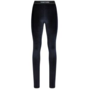 Tom Ford, Dames, Broeken, Blauw, Maat: XS