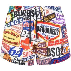 Dsquared2, Heren, Badkleding, Veelkleurig, Maat: M Polyamide,