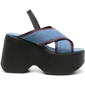 Vic Matié, Dames, Schoenen, Blauw, Maat: 38 1/2 EU Denim,