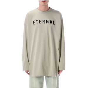 Fear Of God, Heren, Tops, Grijs, Maat: L Katoen,