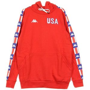 Kappa, Heren, Sweatshirts & Hoodies, Rood, Maat: L