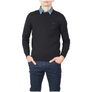 Lacoste, Heren, Truien, Zwart, Maat: L Wol,