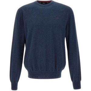 La Martina, Heren, Truien, Blauw, Maat: S