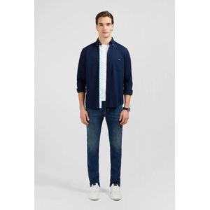 Eden Park, Heren, Overhemden, Blauw, Maat: M Katoen,