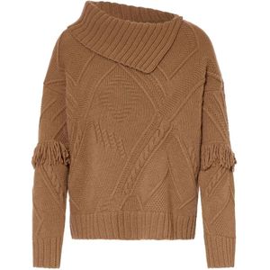 Weekend Max Mara, Dames, Truien, Bruin, Maat: XS Wol,