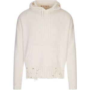 Marni, Heren, Sweatshirts & Hoodies, Wit, Maat: XL