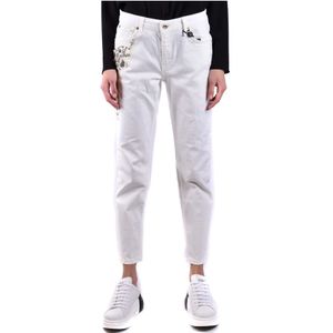 Twinset, Dames, Jeans, Wit, Maat: W25