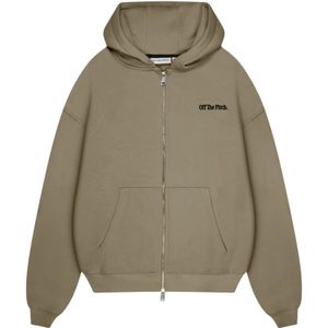 Off The Pitch, Heren, Sweatshirts & Hoodies, Groen, Maat: XL Katoen,