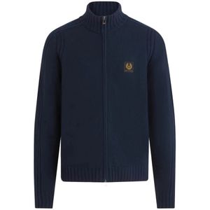 Belstaff, Heren, Truien, Blauw, Maat: M Wol,