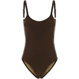 Ami Paris, Dames, Badkleding, Bruin, Maat: M Polyamide,