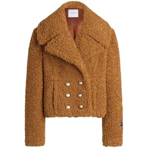 Patou, Dames, Mantels, Oranje, Maat: XS Viscose,