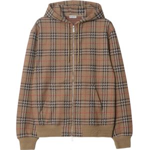 Burberry, Heren, Sweatshirts & Hoodies, Bruin, Maat: S Katoen,