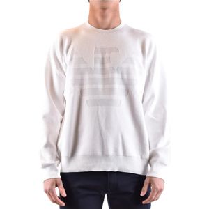 Emporio Armani, Heren, Sweatshirts & Hoodies, Wit, Maat: L