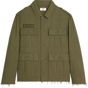 Celine, Heren, Jassen, Groen, Maat: L Katoen,