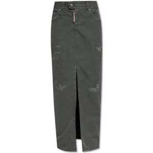 Dsquared2, Dames, Rokken, Groen, Maat: 2XS Katoen,