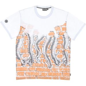 Octopus, Heren, Tops, Veelkleurig, Maat: M Katoen,