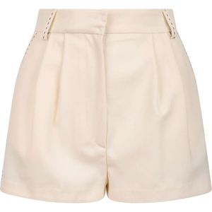 Elisabetta Franchi, Dames, Korte broeken, Geel, Maat: M Wol,