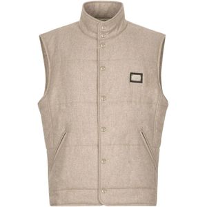 Dolce & Gabbana, Heren, Jassen, Beige, Maat: L