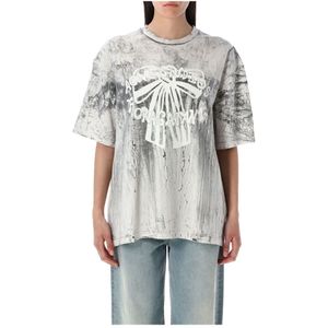 Acne Studios, Dames, Tops, Grijs, Maat: L Katoen,