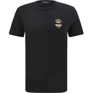 Dolce & Gabbana, Heren, Tops, Zwart, Maat: M Katoen,