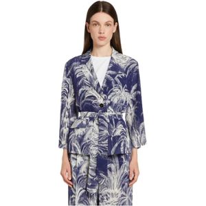 Marella, Dames, Jassen, Veelkleurig, Maat: S Zijde,