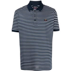 Paul & Shark, Heren, Tops, Blauw, Maat: L Katoen,