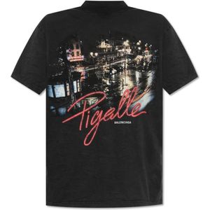 Balenciaga, Dames, Tops, Grijs, Maat: 2XS Katoen,