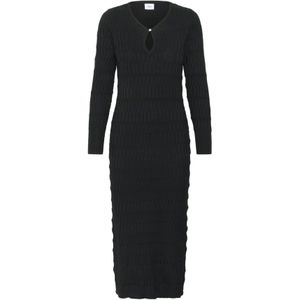 Saint Tropez, Dames, Jurken, Zwart, Maat: M Viscose,