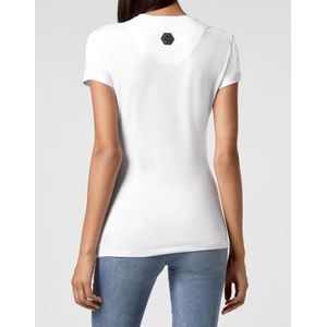 Philipp Plein, Dames, Tops, Wit, Maat: XS Katoen,