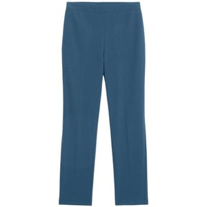 Oltre, Dames, Broeken, Blauw, Maat: S Poliester,