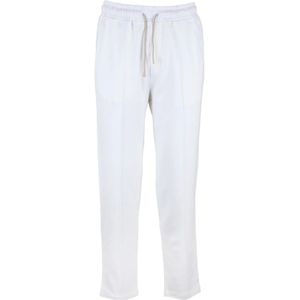 Eleventy, Heren, Broeken, Wit, Maat: XS Katoen,