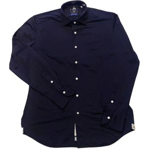 La Martina, Heren, Overhemden, Blauw, Maat: 3XL Polyamide,